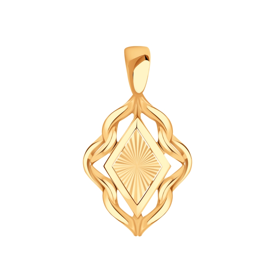 Подвеска из красного золота без камней