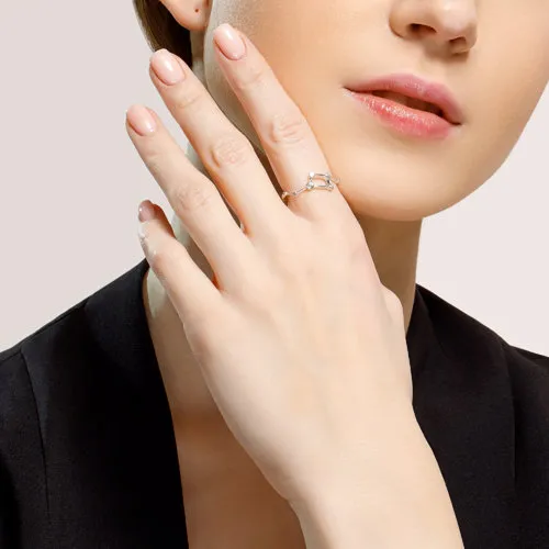 Inel din argint cu Cubic Zirconia Incolor