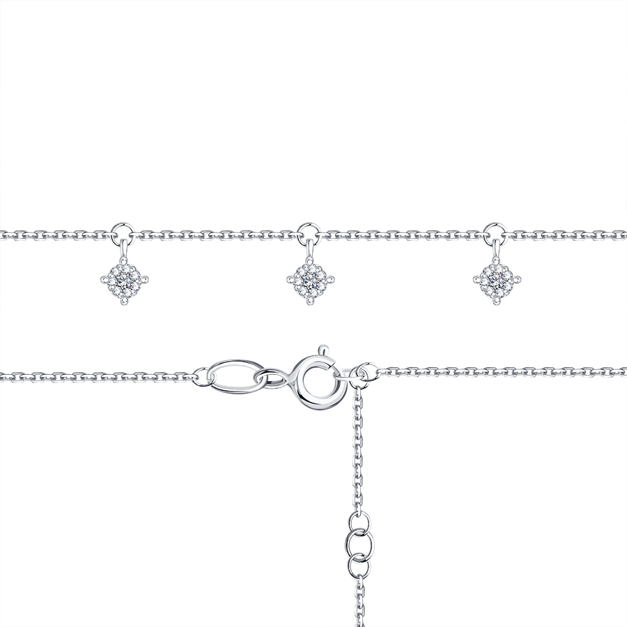 Brățară din aur alb cu pietre Diamant