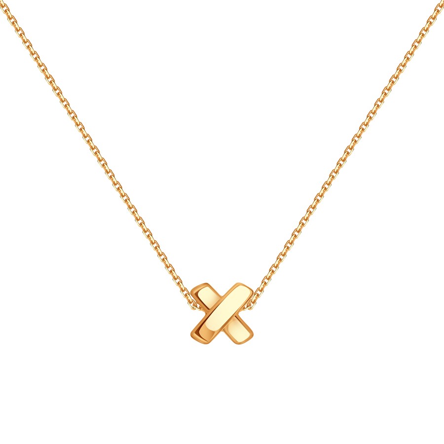 Колье из красного золота без камней