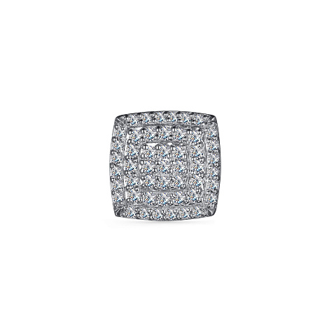 Pandantiv din aur albcu pietre Diamant