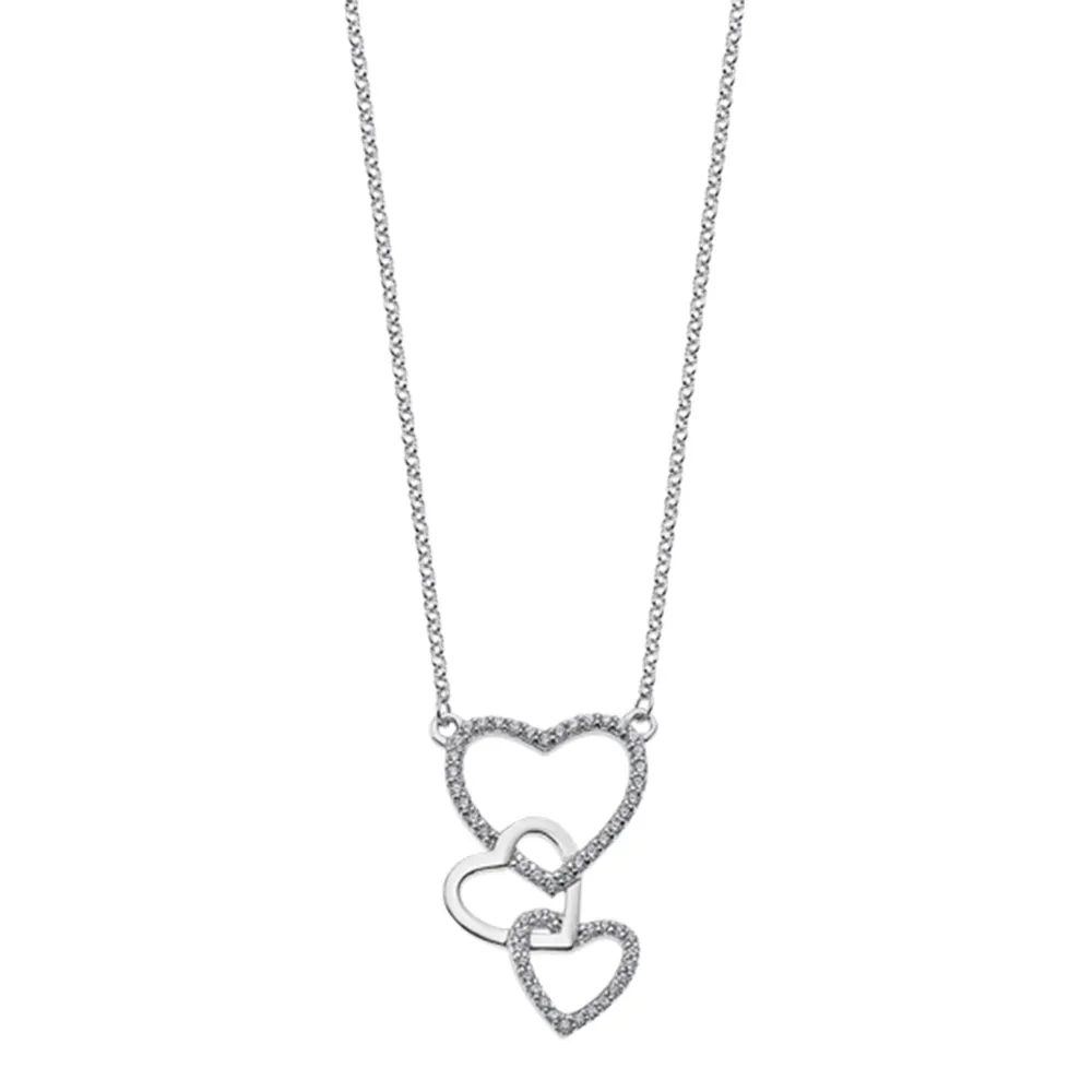 Colier din argint cu Cubic Zirconia Incolor