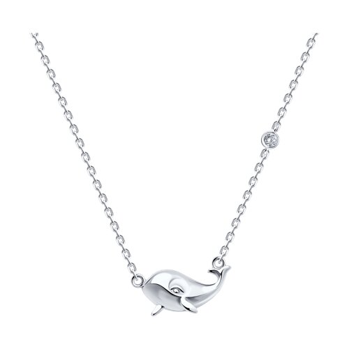 Colier din argint  cu pietre Cubic Zirconia Incolor