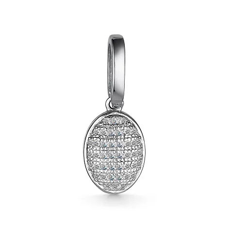 Pandantiv din aur alb cu Diamant