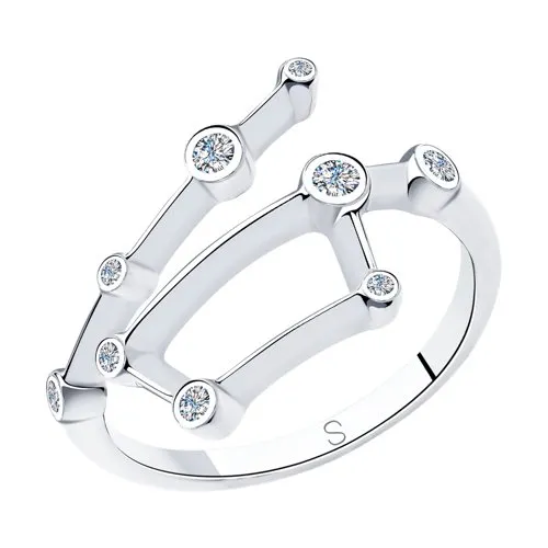 Inel din argint cu Cubic Zirconia Incolor
