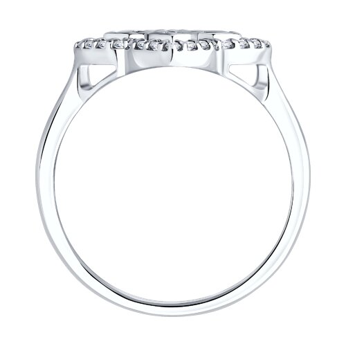 Inel din argint  cu pietre Cubic Zirconia Incolor