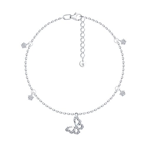 Brățară din argint  cu pietre Cubic Zirconia Incolor