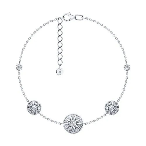 Brățară din argint cu Cubic Zirconia Incolor