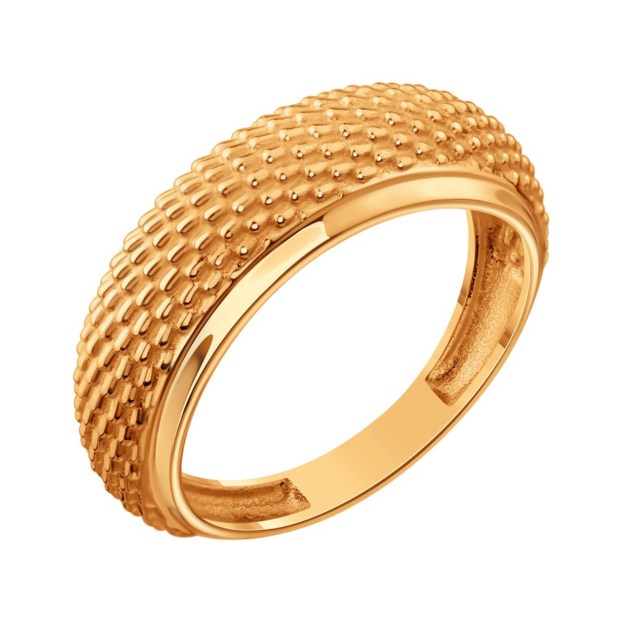 Кольцо из красного золота без камней