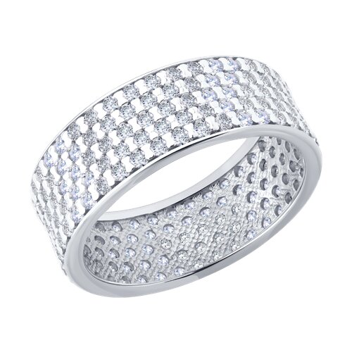 Inel din argint  cu pietre Cubic Zirconia Incolor