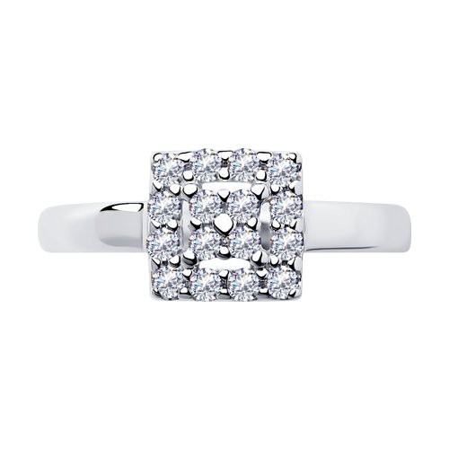 Inel din argint  cu pietre Cubic Zirconia Incolor