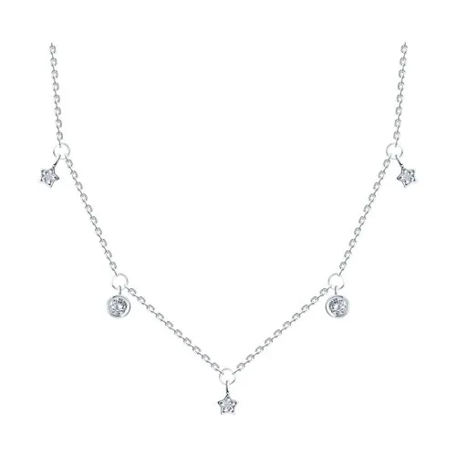 Colier din argint cu Cubic Zirconia Incolor