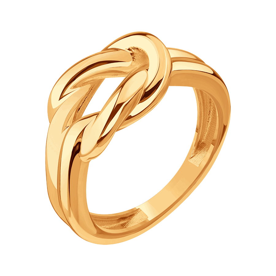 Inel din aur roșu fără pietre