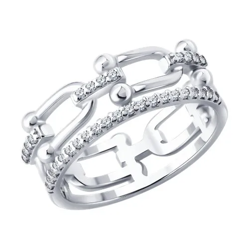 Inel din argint cu Cubic Zirconia Incolor