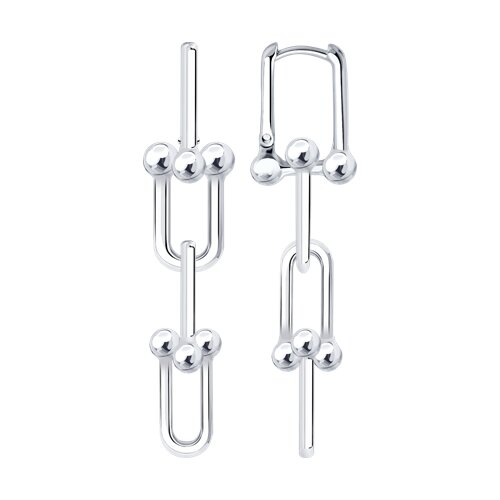 Cercei Creole din argint  fără pietre