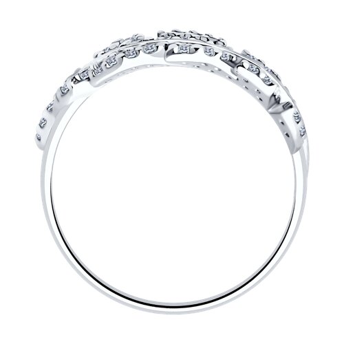 Inel din argint  cu pietre Cubic Zirconia Incolor