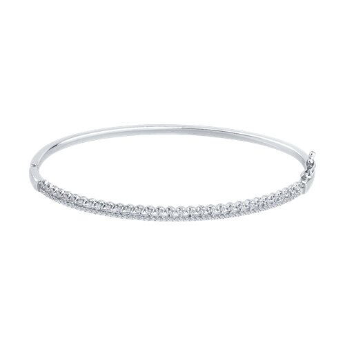 Браслет из белого золота с камнями Бриллиант