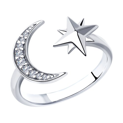 Inel din argint  cu pietre Cubic Zirconia Incolor