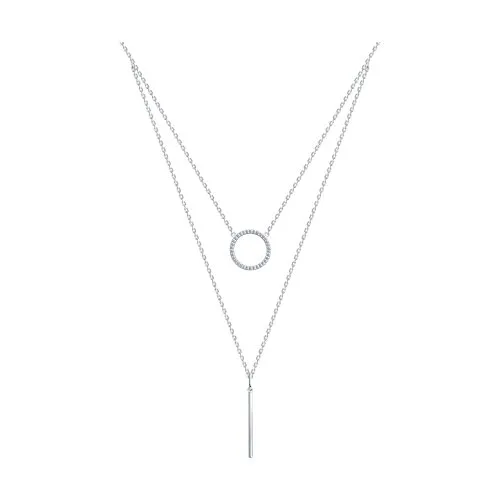 Colier din argint cu Cubic Zirconia Incolor