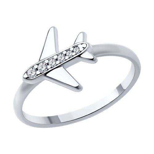 Inel din argint  cu pietre Cubic Zirconia Incolor
