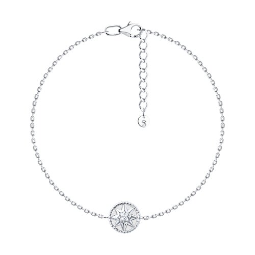 Brățară din argint  cu pietre Cubic Zirconia Incolor, Emailare