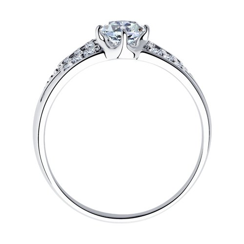 Inel din argint  cu pietre Cubic Zirconia Incolor