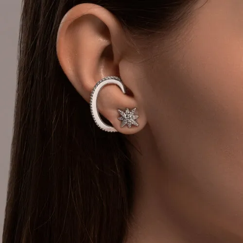 Cercel din argint cu Cubic Zirconia Incolor