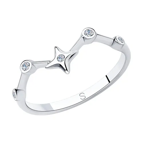 Inel din argint cu Cubic Zirconia Incolor