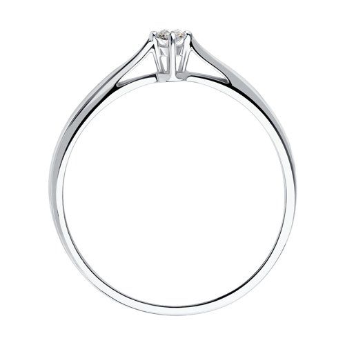 Inel din aur alb cu pietre Diamant