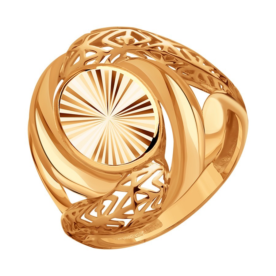 Inel din aur roșu fără pietre