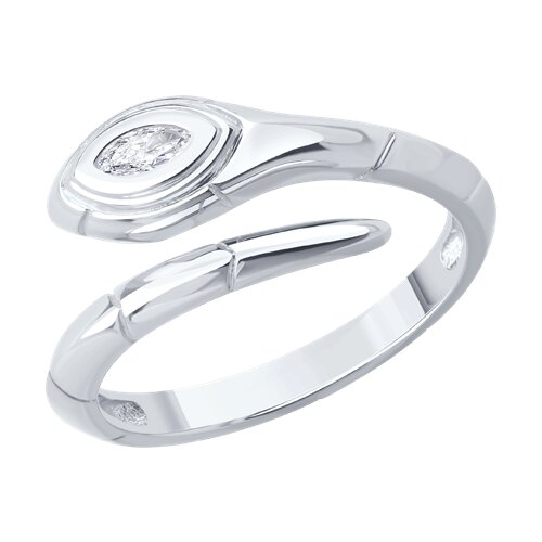 Inel din argint  cu pietre Cubic Zirconia Incolor