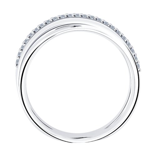 Inel din argint  cu pietre Cubic Zirconia Incolor