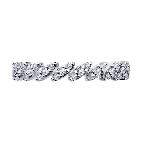 Inel din argint  cu pietre Cubic Zirconia Incolor