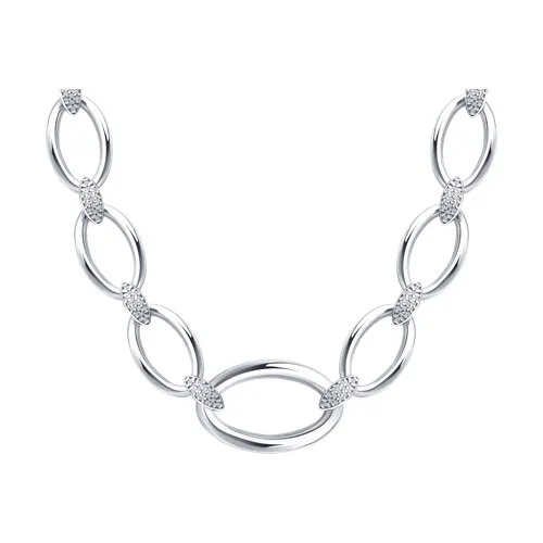 Colier din argint cu Cubic Zirconia Incolor