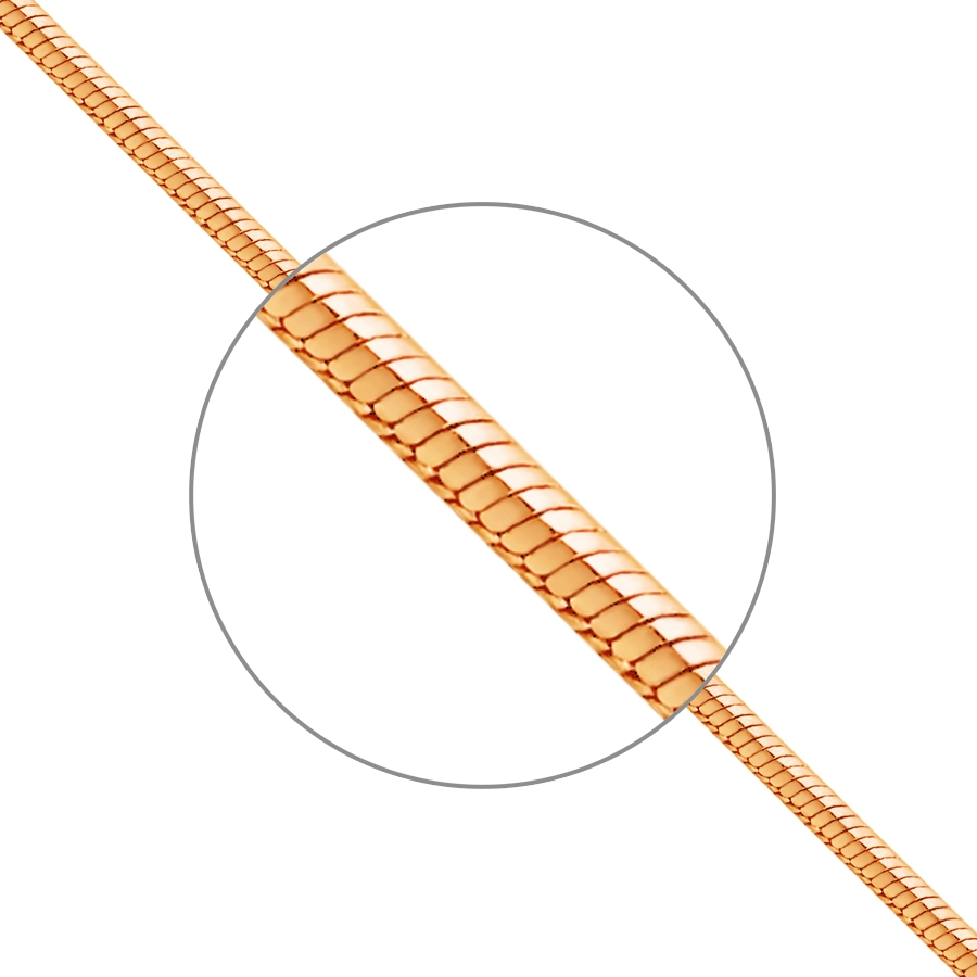 Цепь из красного золота без камней