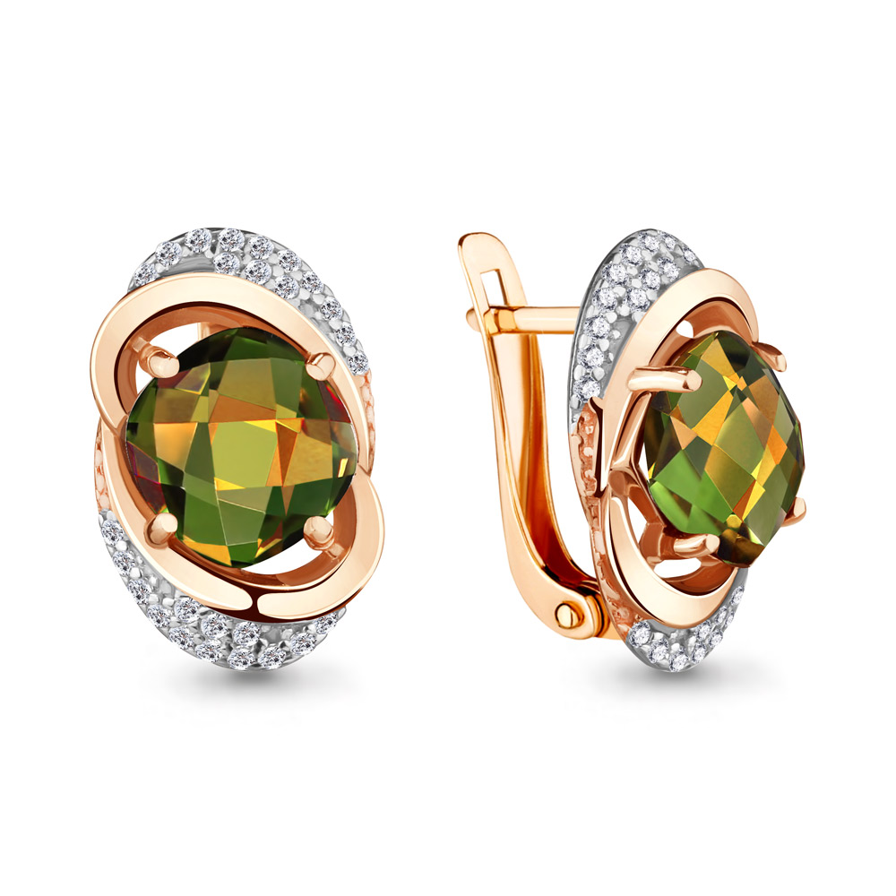 unrelated imagine missile Cercei din aur roșu cu pietre Cubic zirconia, Zultanit (sint.) art 4459619a.1 unrelated imagine missile Cercei din aur roșu cu pietre Cubic zirconia, Zultanit (sint.) art 4459619a.1