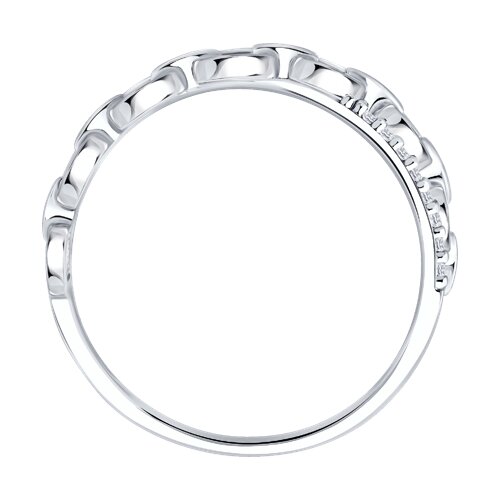 Inel din argint  cu pietre Cubic Zirconia Incolor