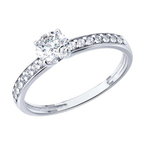 Inel din argint  cu pietre Cubic Zirconia Incolor
