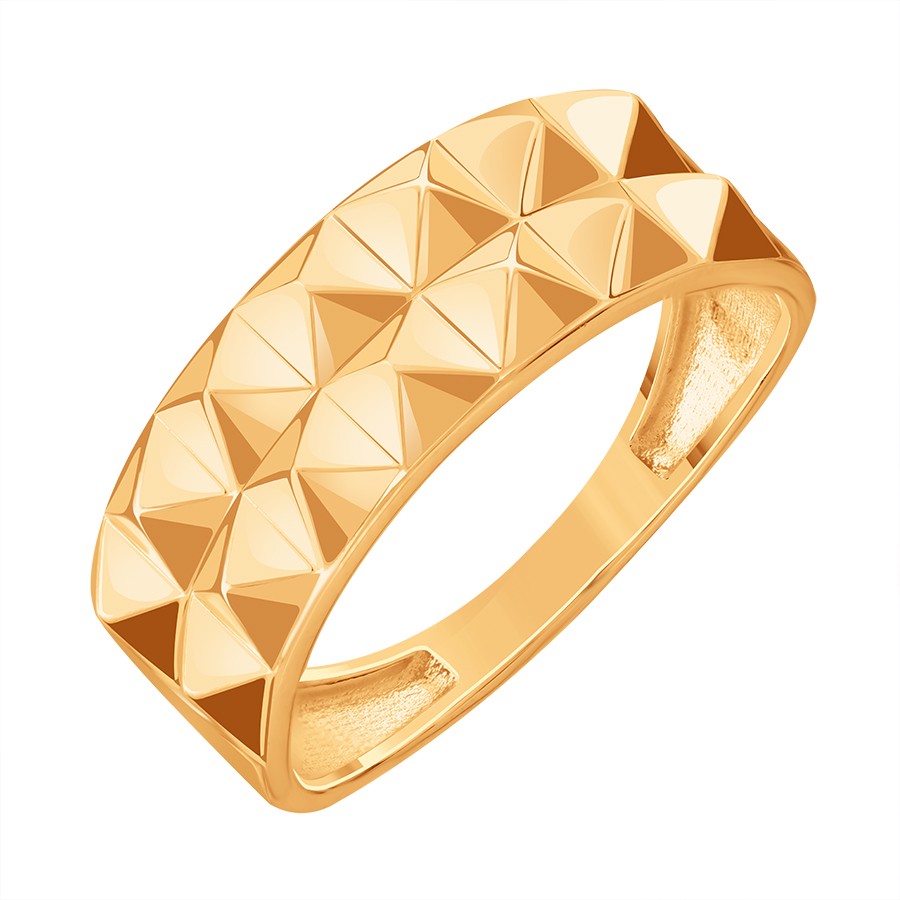 Кольцо из красного золота без камней