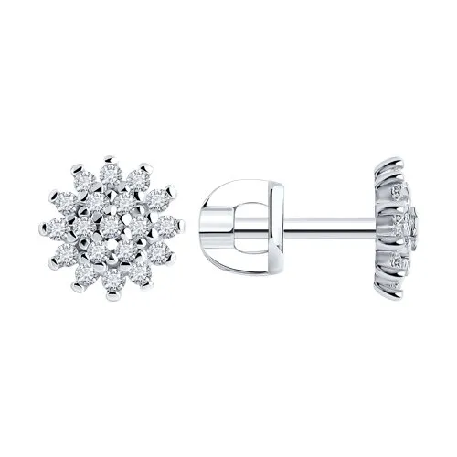Cercei Pusete din argint cu Cubic Zirconia Incolor