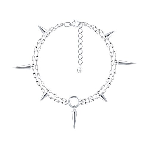 Браслет из серебра без камней