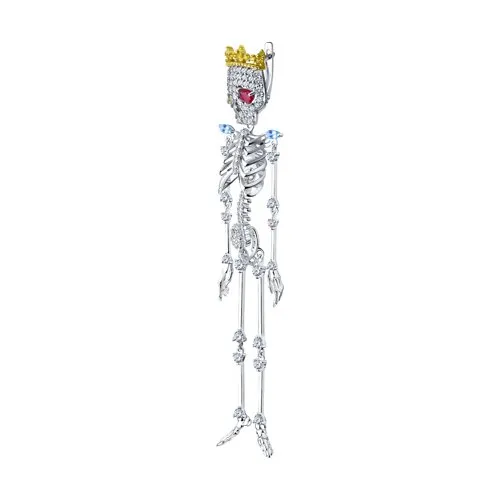 Cercel din argint cu Cubic Zirconia Colorat, Corindon (rubin)