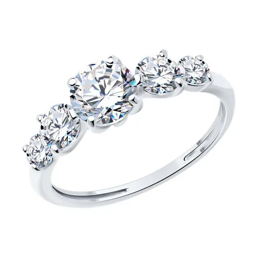 Inel din argint cu Cubic Zirconia Incolor