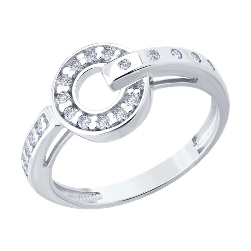 Inel din argint  cu pietre Cubic Zirconia Incolor