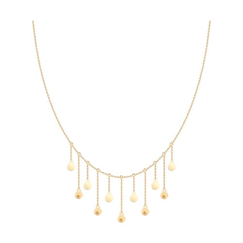 Колье из красного золота без камней