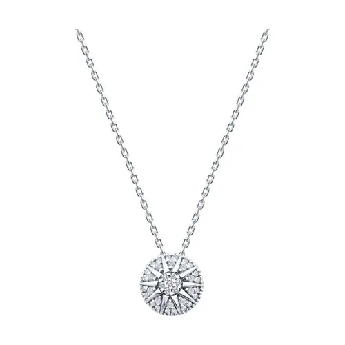 Colier din argint cu Cubic Zirconia Incolor