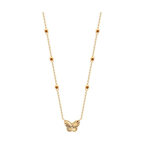 Colier din aur roșu fără pietre