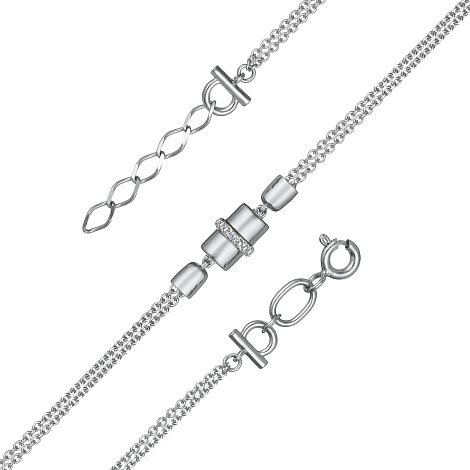 Brățară din aur alb cu pietre Diamant