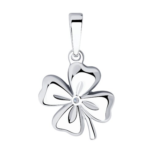 Pandantiv din argint  cu pietre Diamant