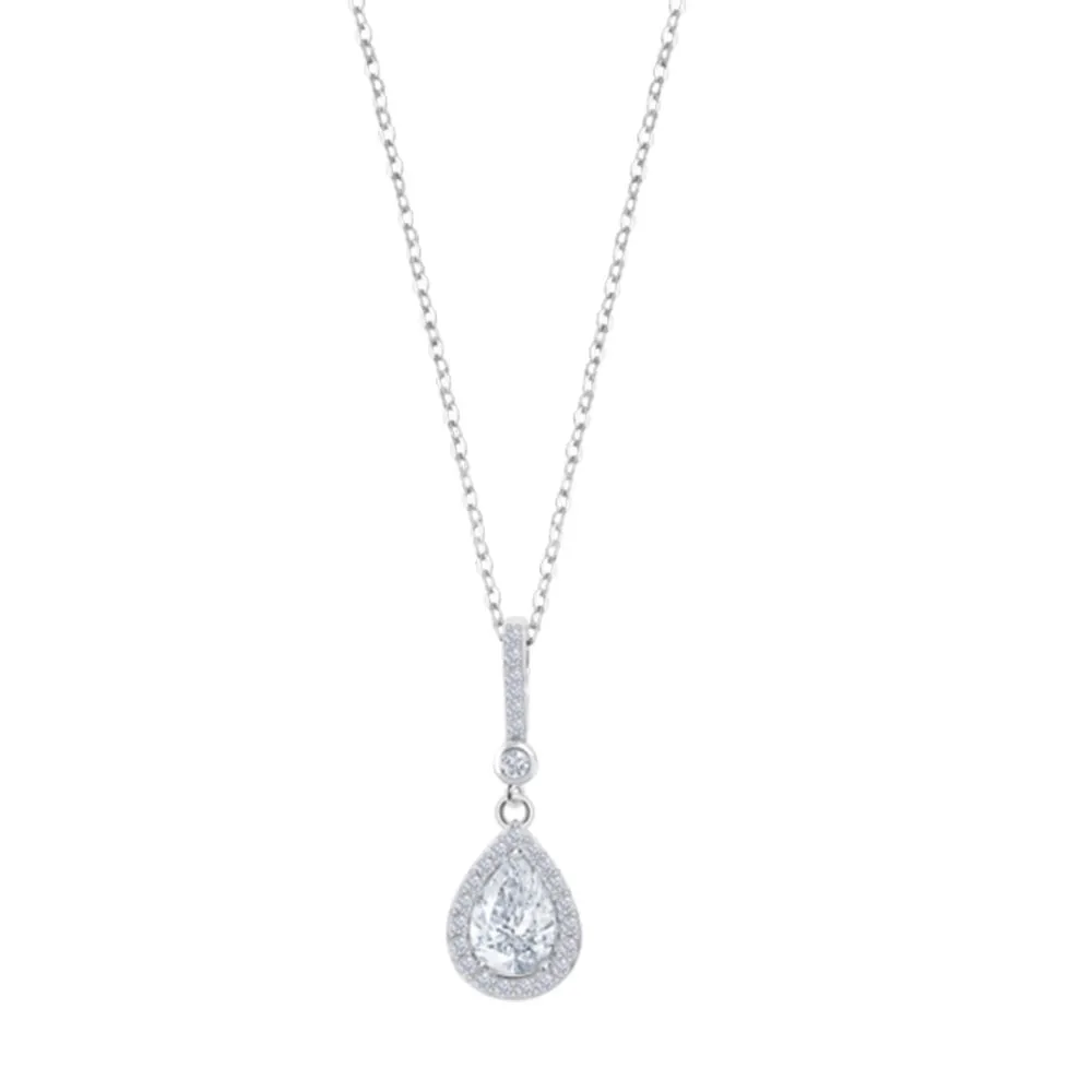 Colier din argint cu Cubic Zirconia Incolor